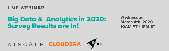 Big Data and Analytics Survey 2020 webinar EMAIL banner - live